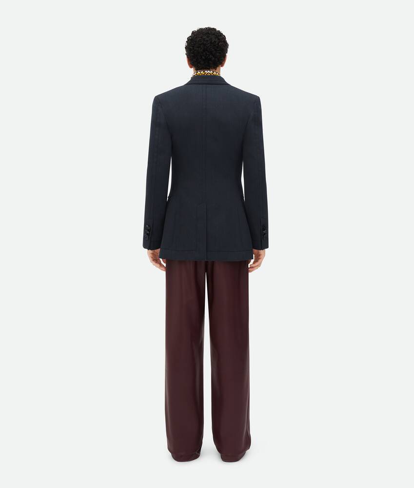 Bottega Veneta Double-breasted Wool Blazer In Black