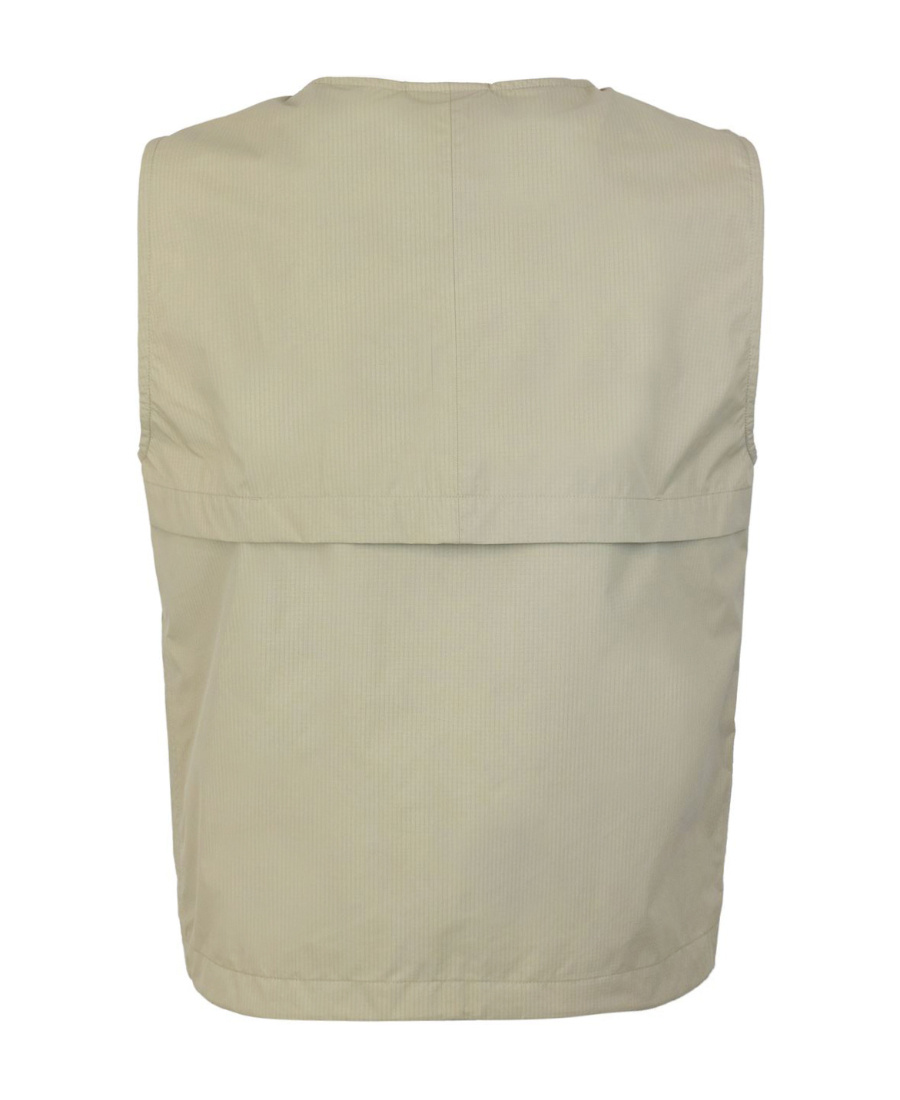 Shop K-way V-neck Zip-up Gilet In Nude