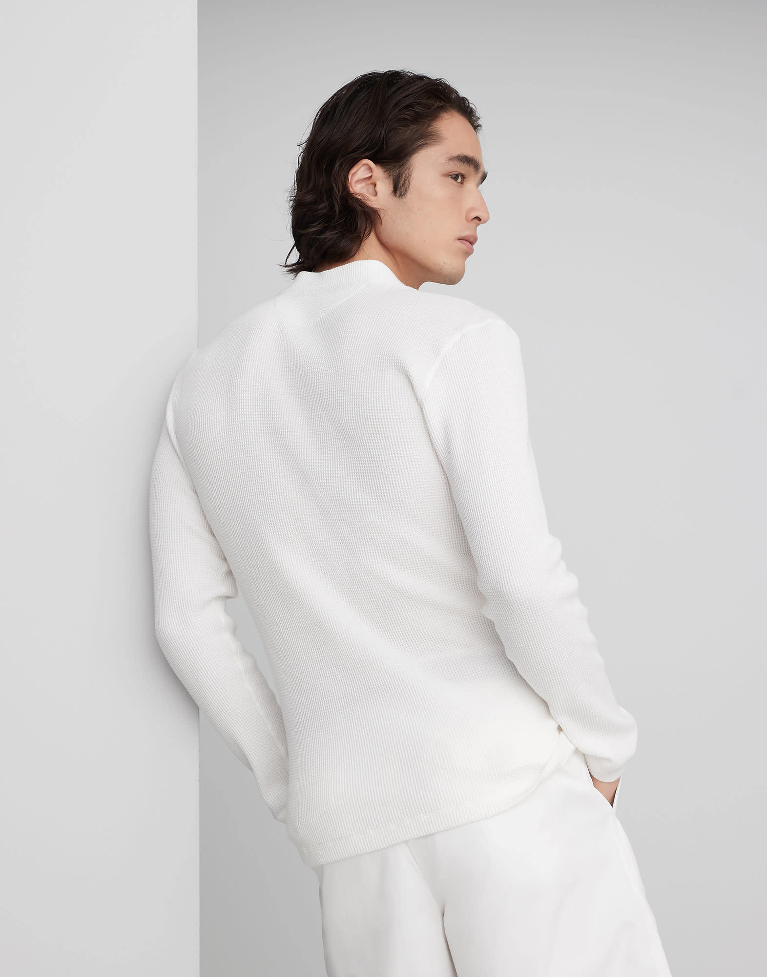 Brunello Cucinelli Long Sleeve Button-down Sweater In White