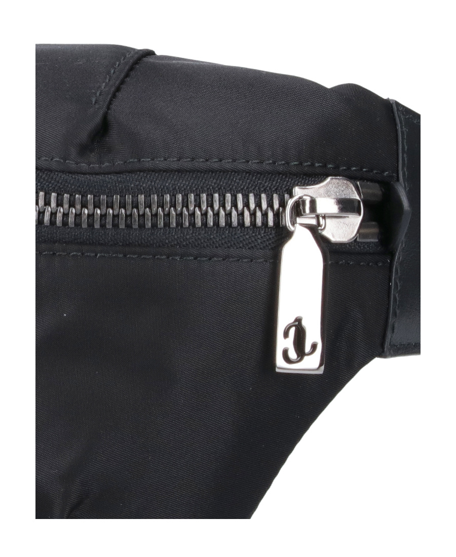 Jimmy Choo Logo-print Belt Bag In Black