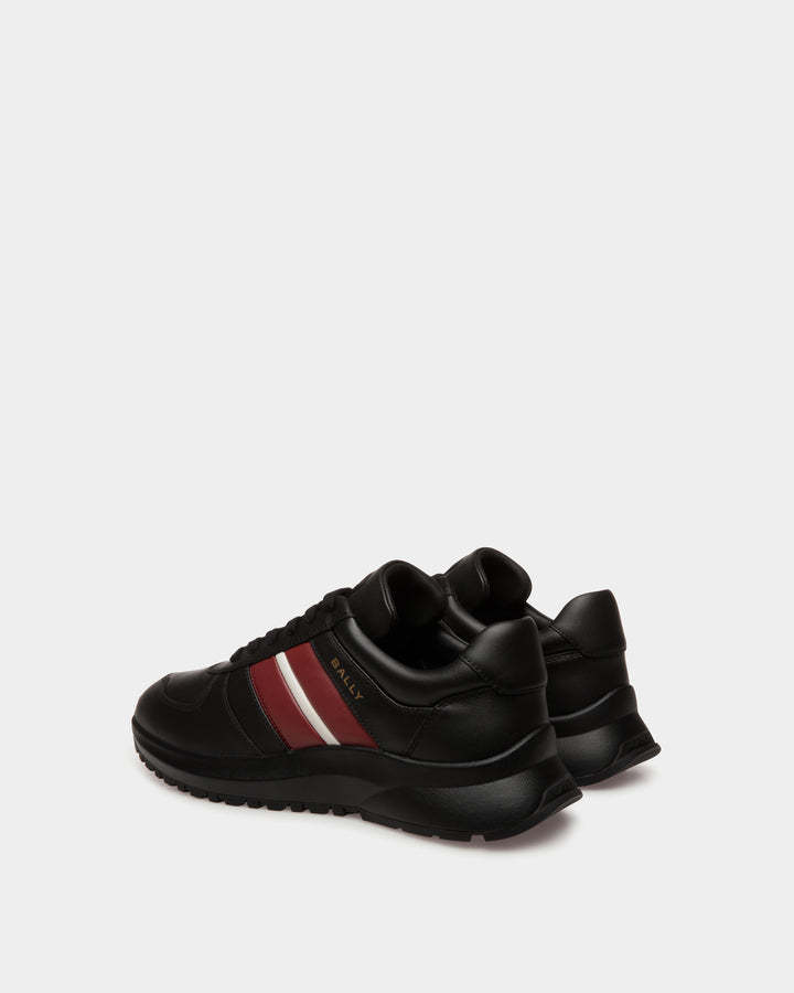 Bally Black Multimaterial Sneakers In Black