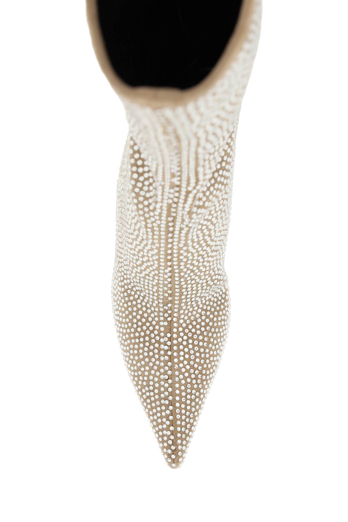 Paris Texas 'holly Mama' Diamond Decoration And Ankle Boots In Nude