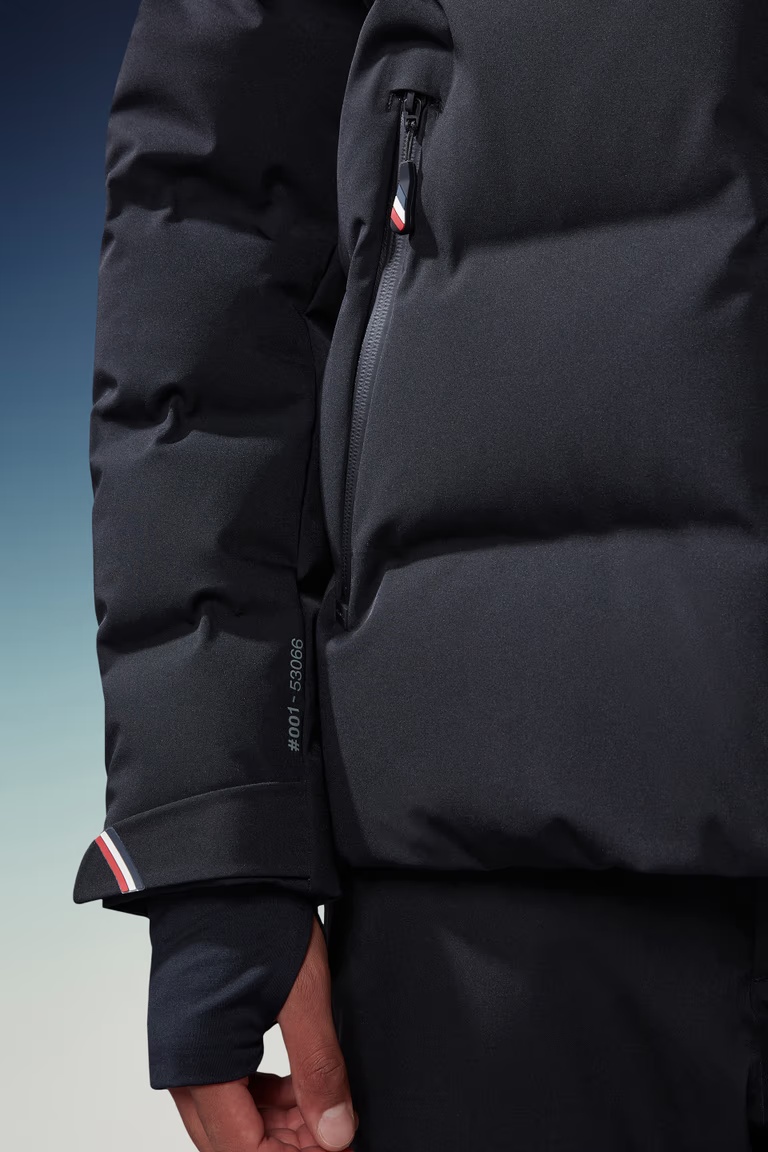 Moncler Montgetech Ski Down Jacket With Hood In Black