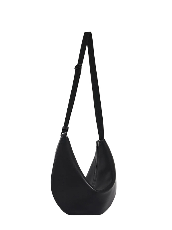 The Row Zipper Shoulder Bag In Black