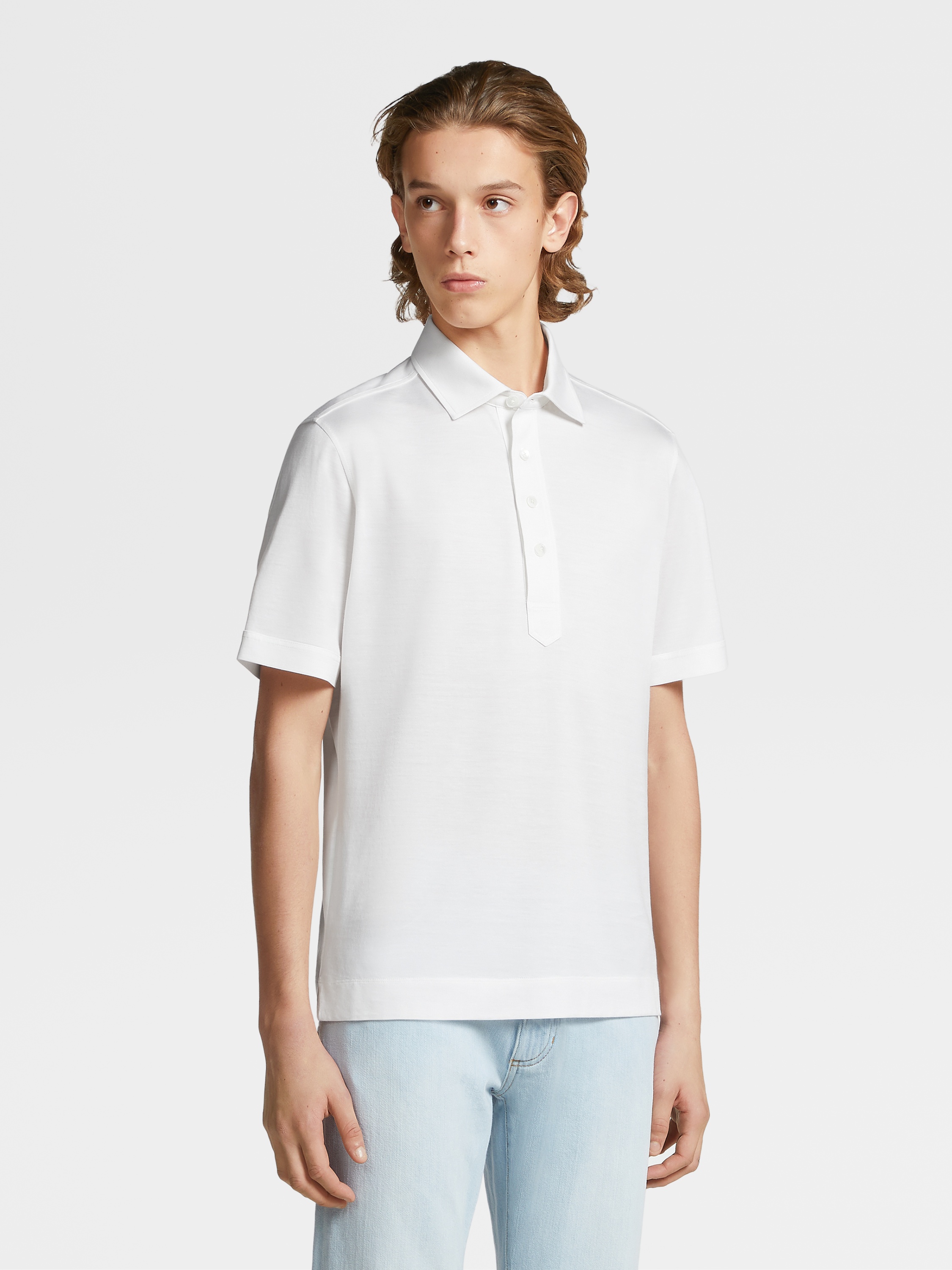 Shop Zegna Short-sleeves Polo Shirt