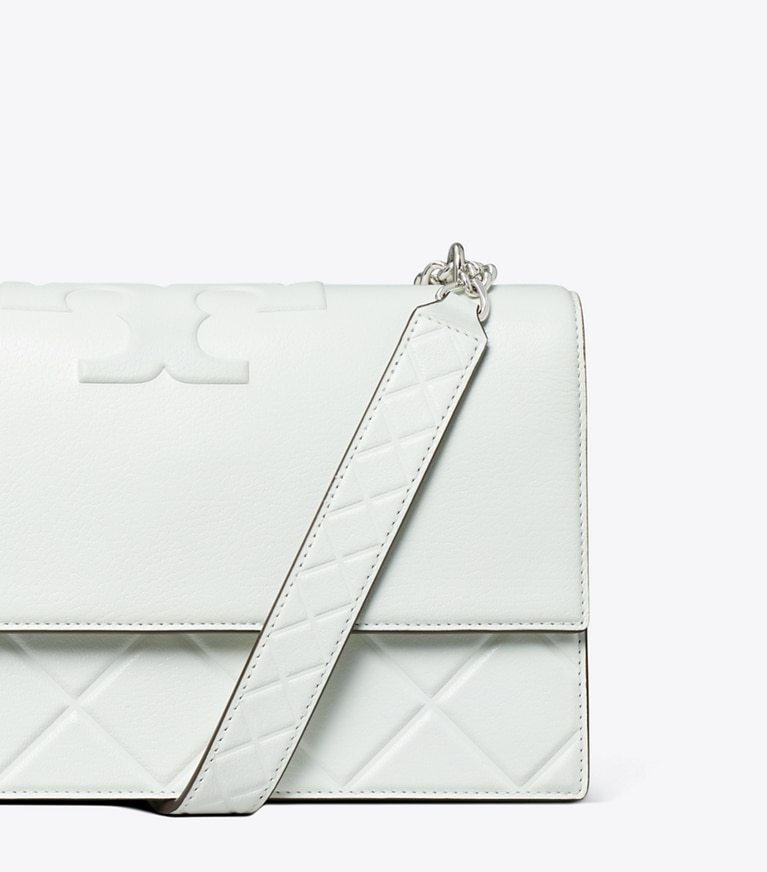 Tory Burch Fleming Shoulder Bag In White