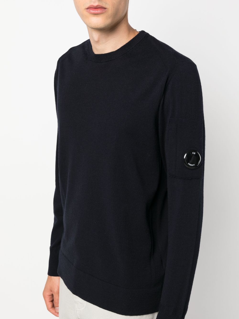 C.p. Company Cotton Crewneck Sweatshirt In Black