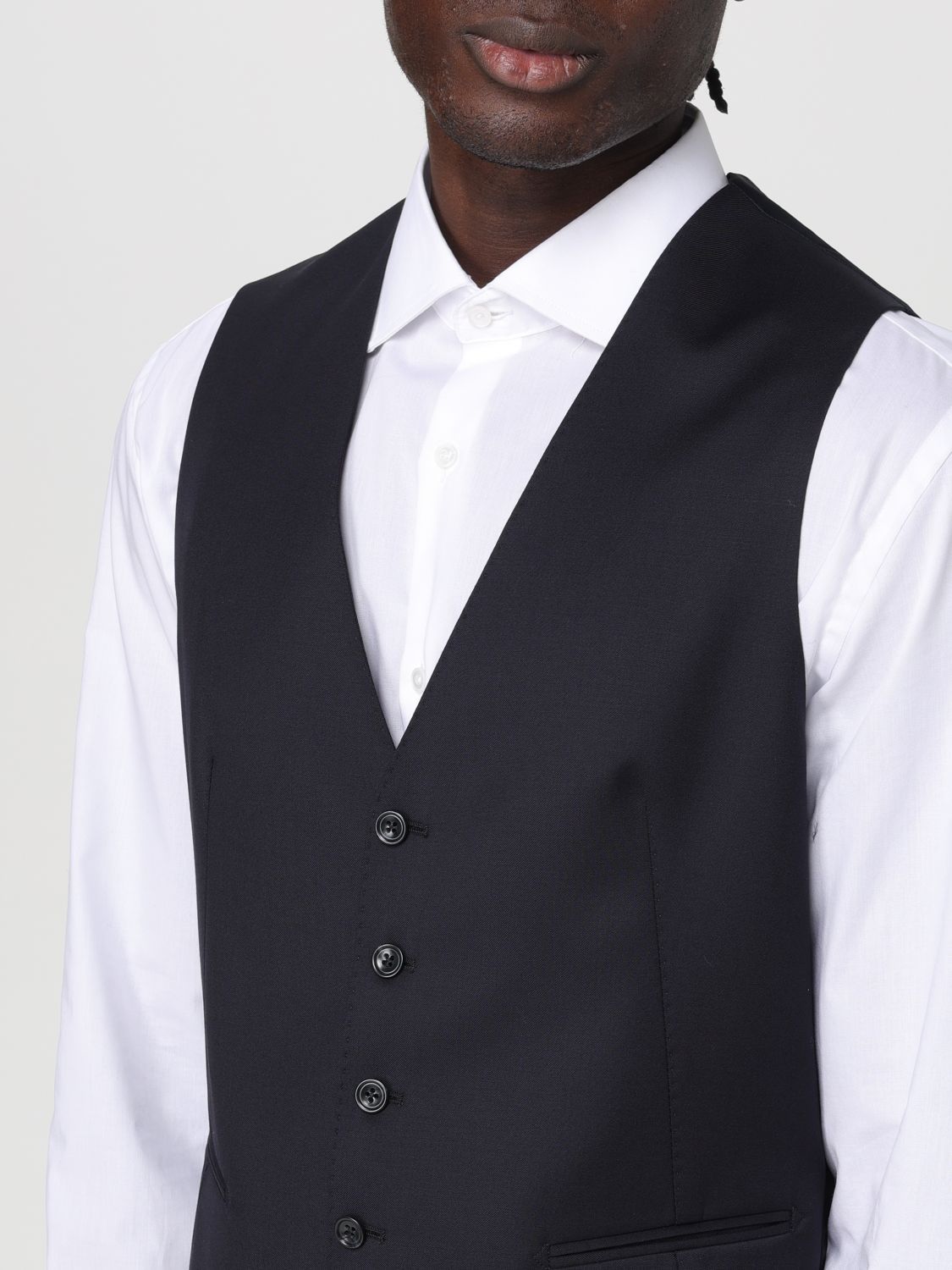 Tagliatore Long-sleeved Coat Belt Ring Trousers Suit In Black