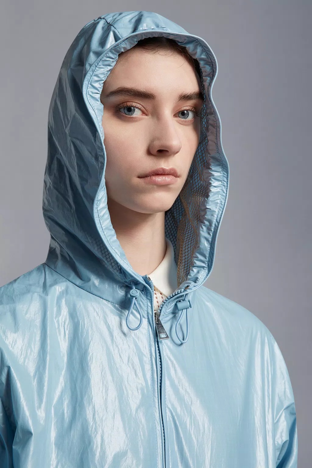 Moncler Wuisse Hooded Jacket In Blue