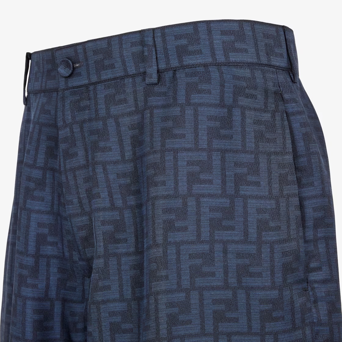 Fendi Luxury Mini Shorts For Men In Blue
