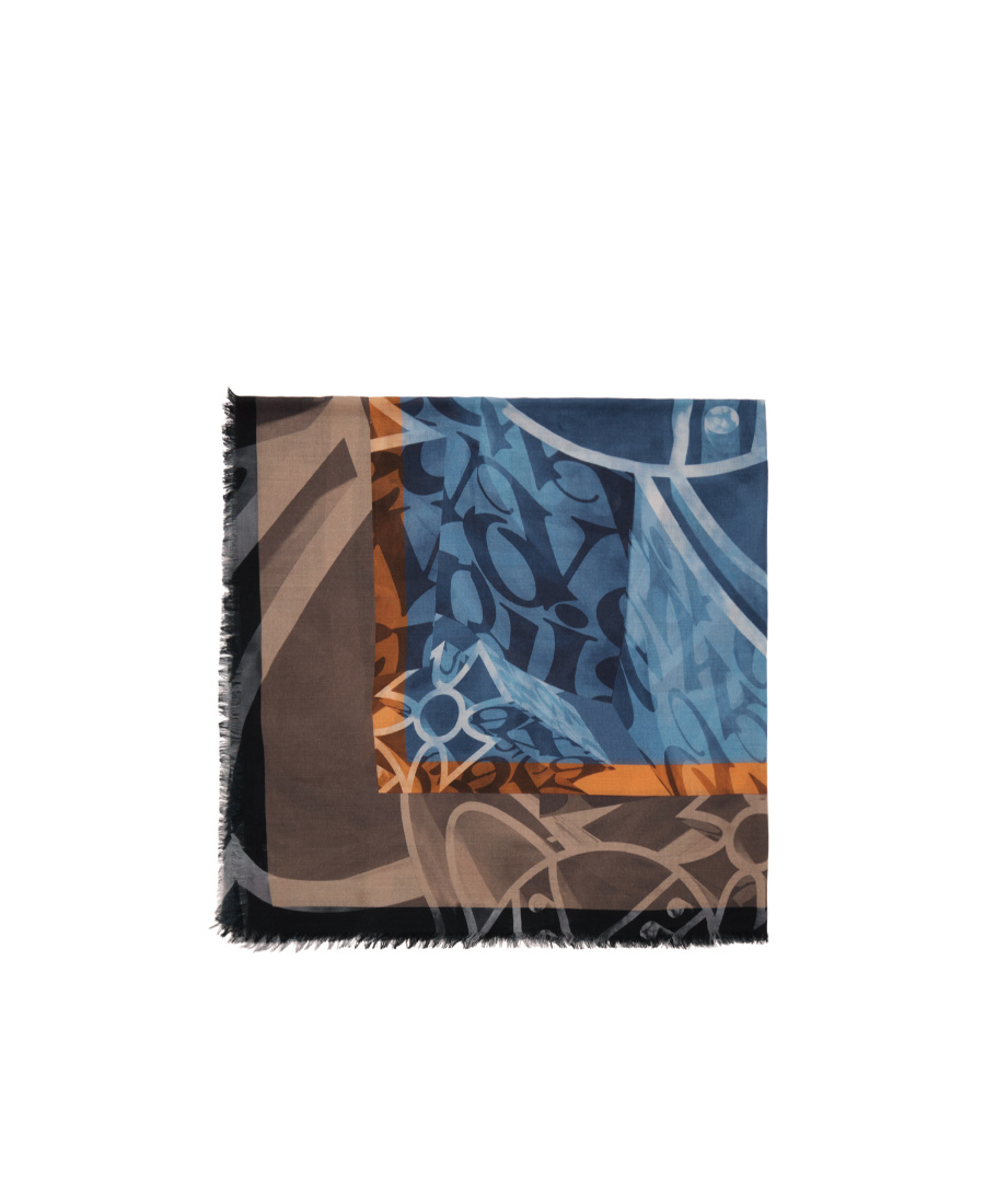 Vivienne Westwood 3d Multi Orb Scarf In Brown