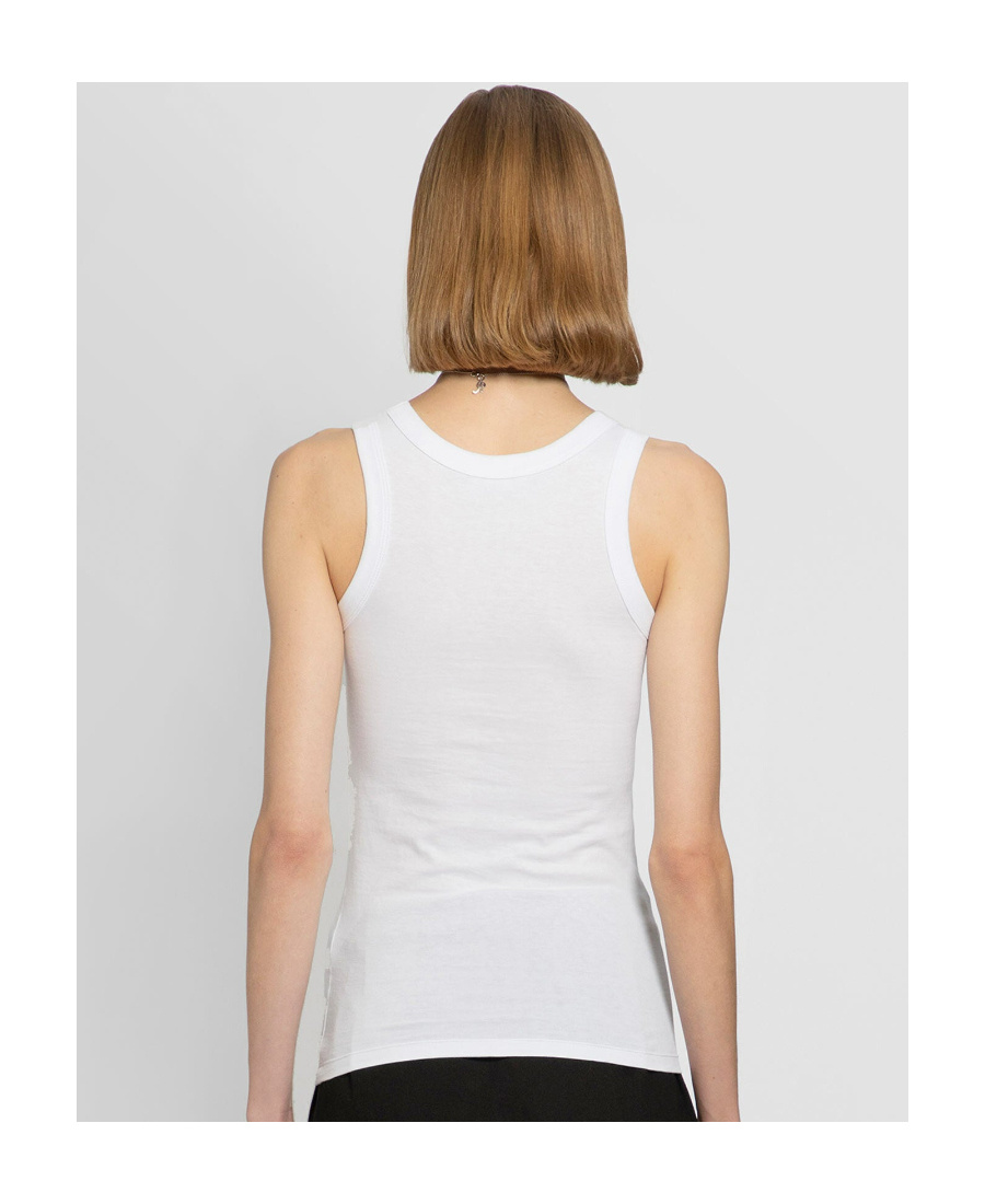 Shop Raf Simons Sleeveless Vest In White