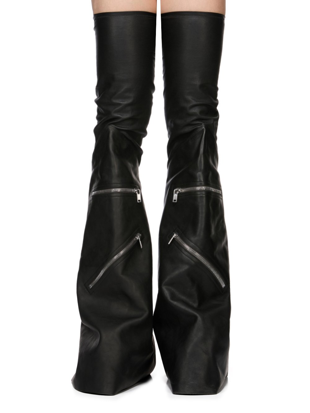 Rick Owens Trumpet-shaped Boots In Black