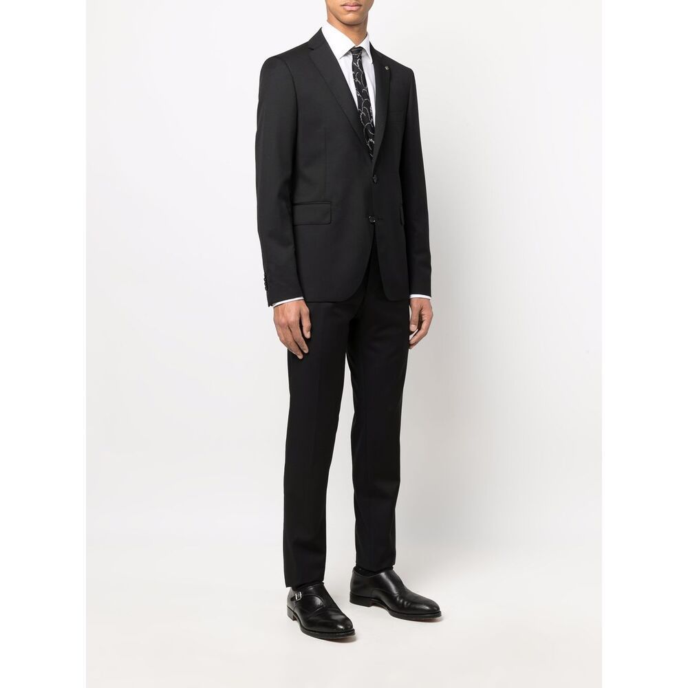 Tagliatore Men's Two Bottoms Suit In Black