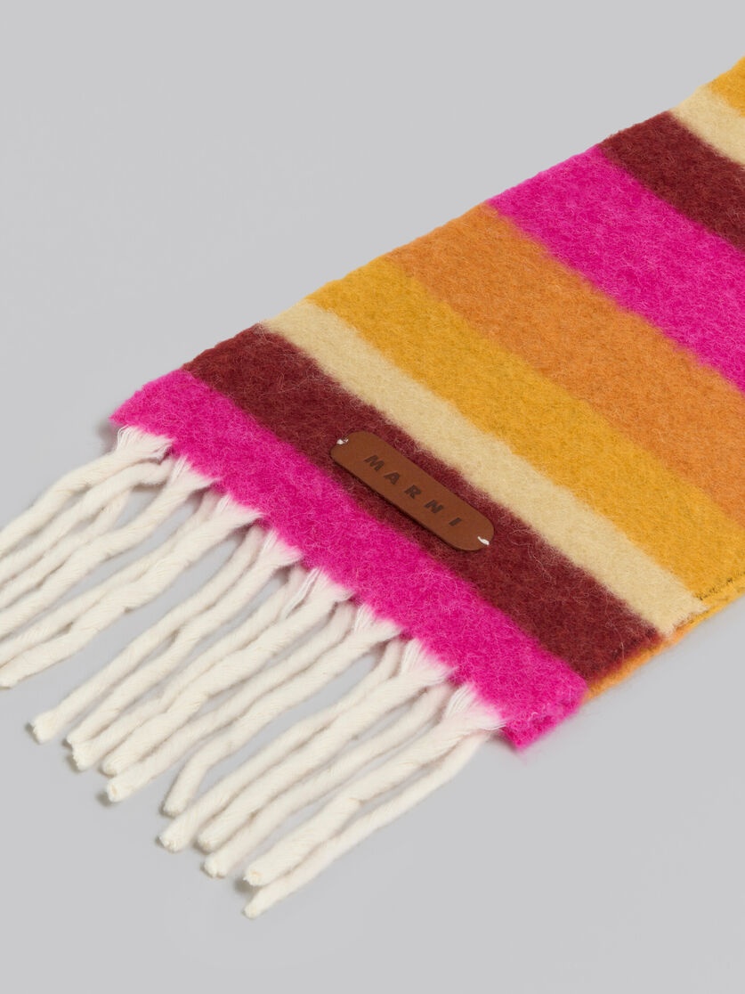 Marni Alpaca And Wool Scarf In Multicolor
