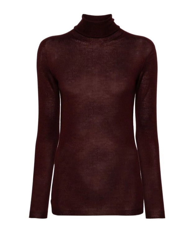 Fabiana Filippi Turtleneck Sweater In Brown