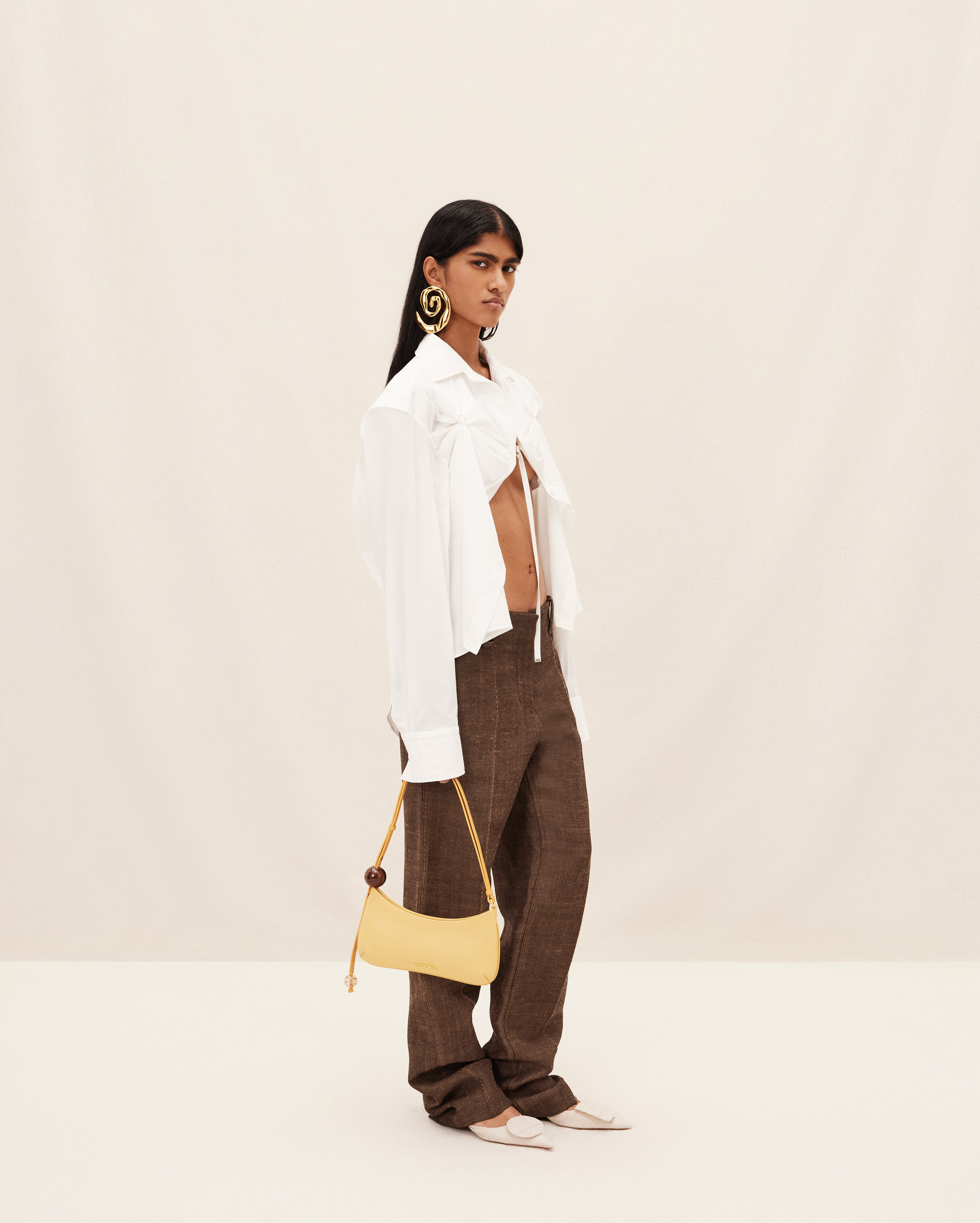 Jacquemus Le Pantalon Cordao Linen-blend Canvas Trousers In Brown