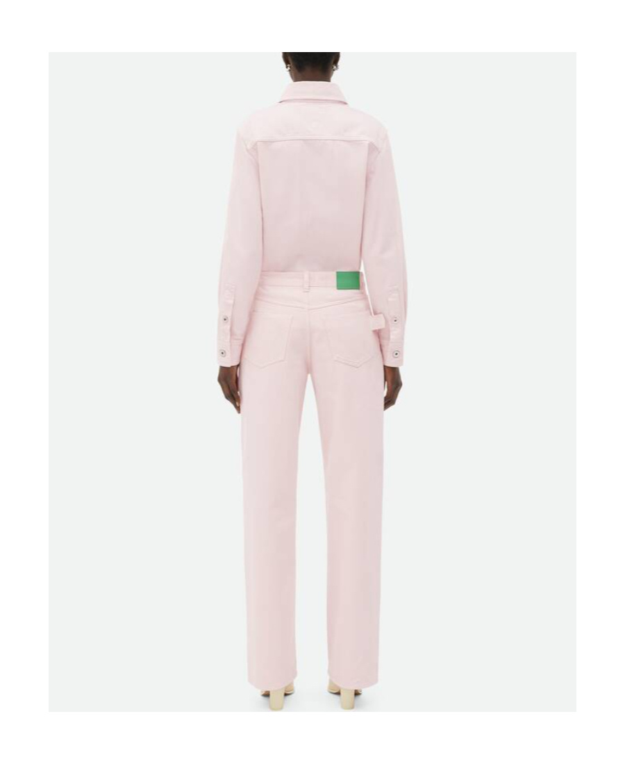 Bottega Veneta Wide-legged Jeans In Pink