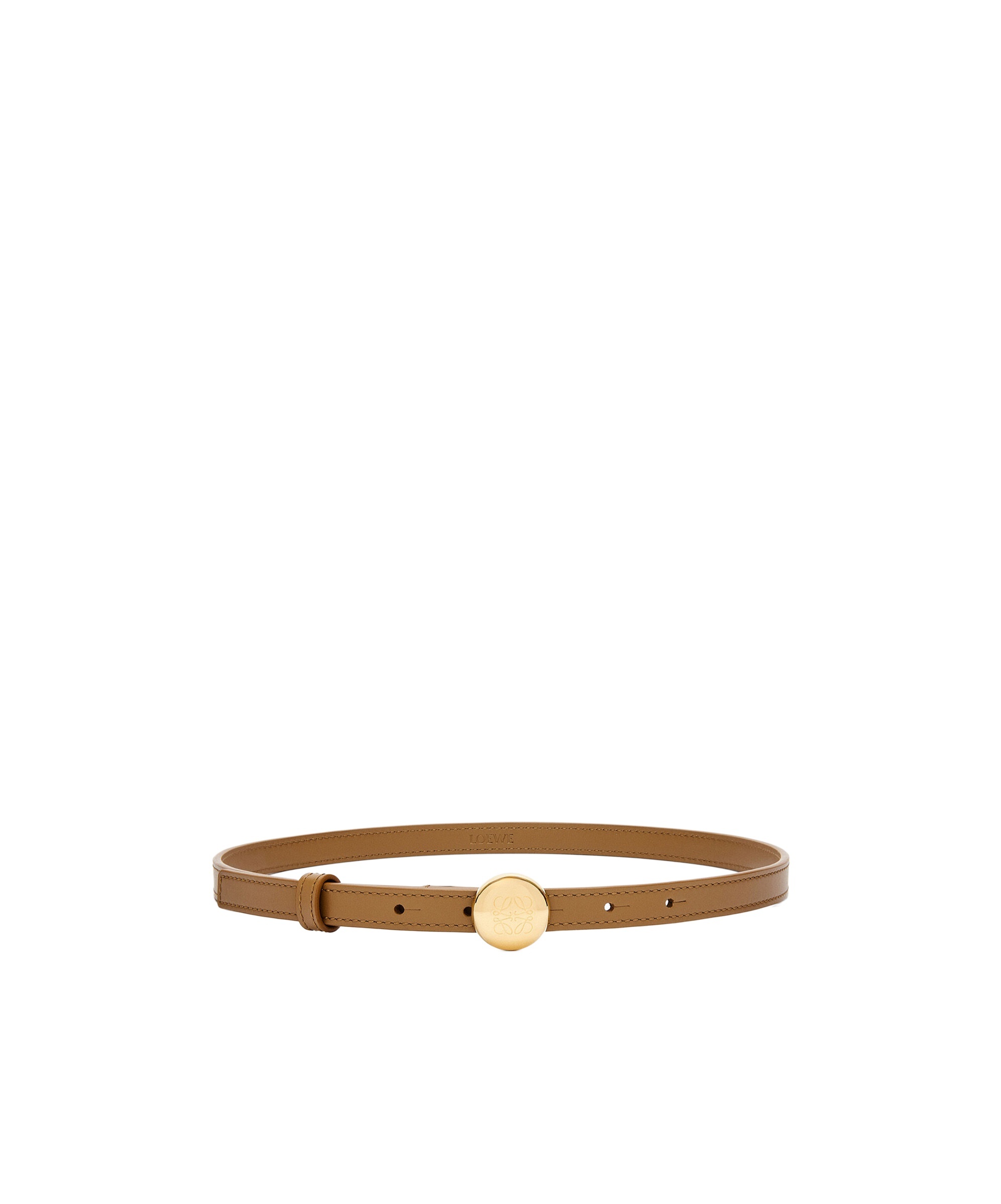 Loewe Pebble Leather Belt In Brown