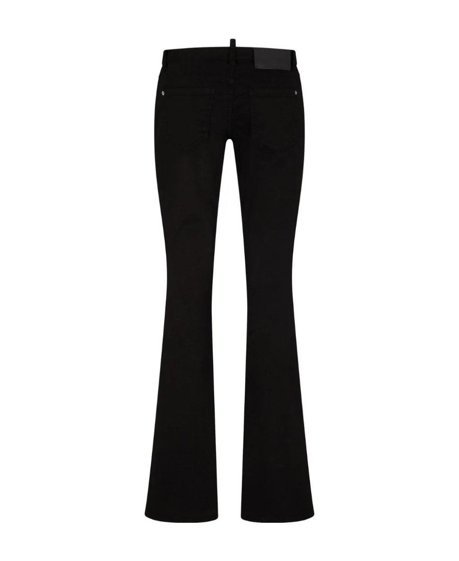 Dsquared2 Mid-rise Flared Jeans In Black