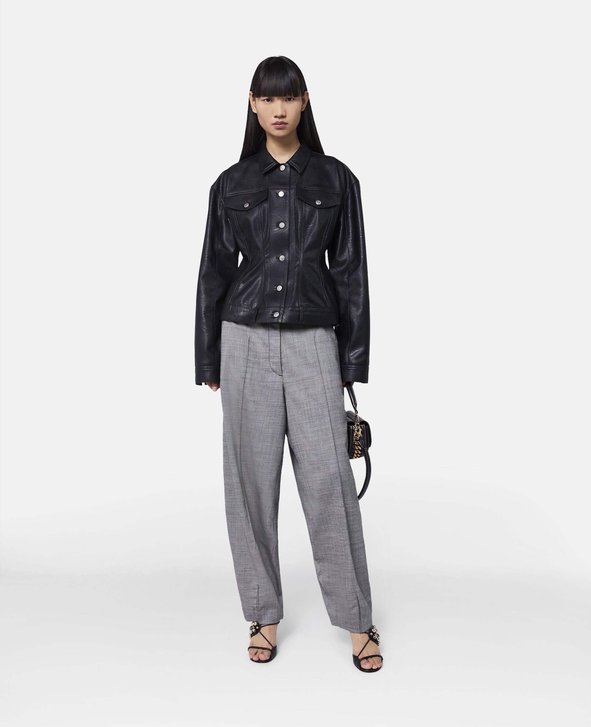 Stella Mccartney Fitted Button-up Jacket In Black