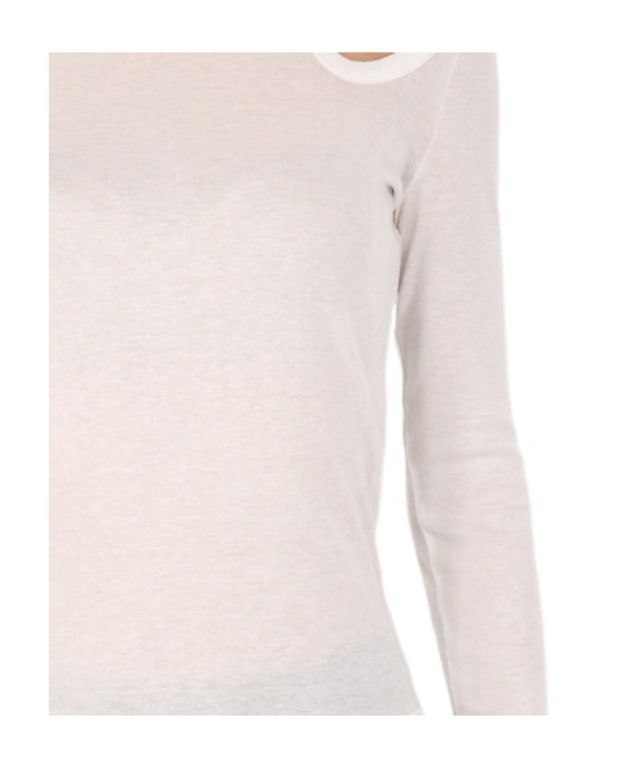 Stella Mccartney Hollowed Out Long-sleeved Blouse In White