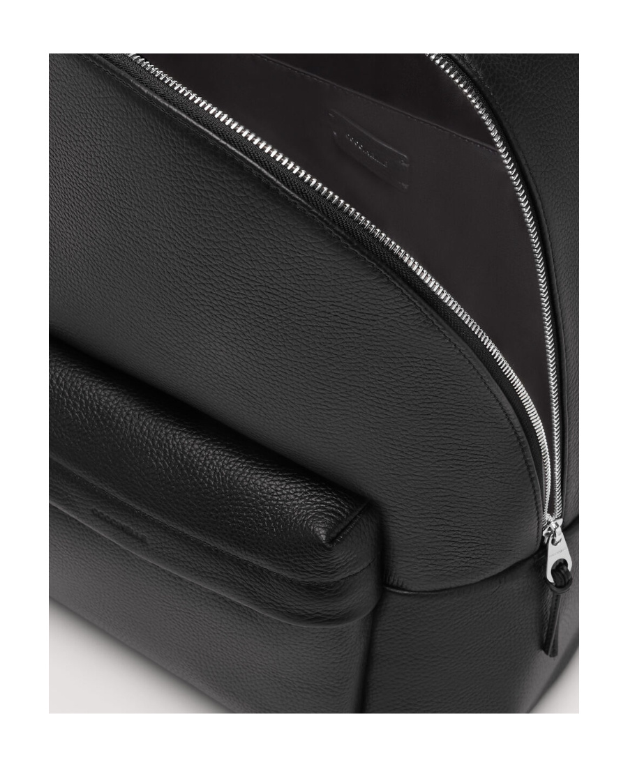 Coccinelle Grained Leather Backpack In Black