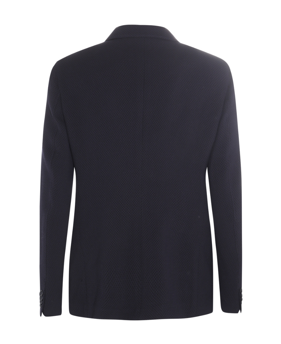 Giorgio Armani Upton Double-breasted Blazer In Black