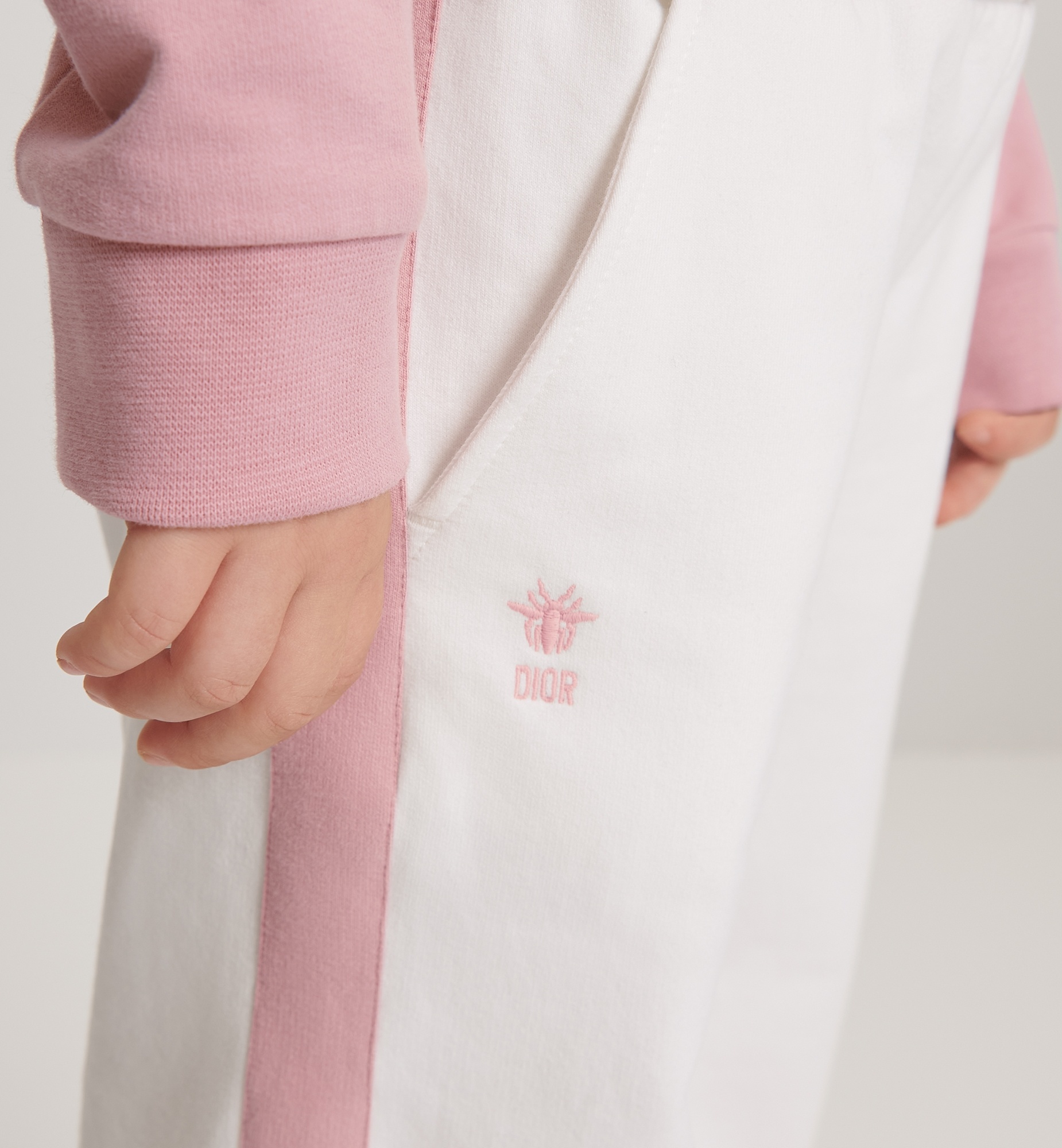 Dior Elastic Waist Sweatpants In White