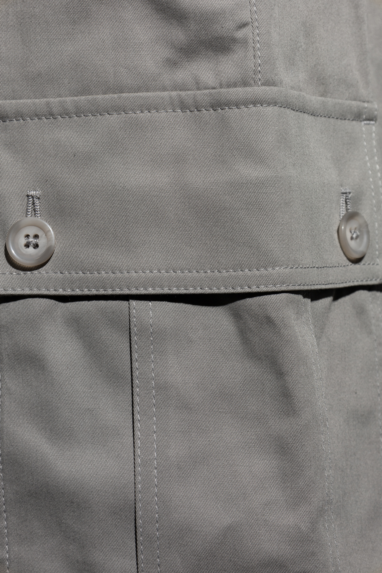 Dolce & Gabbana Belt-loop Shorts In Gray