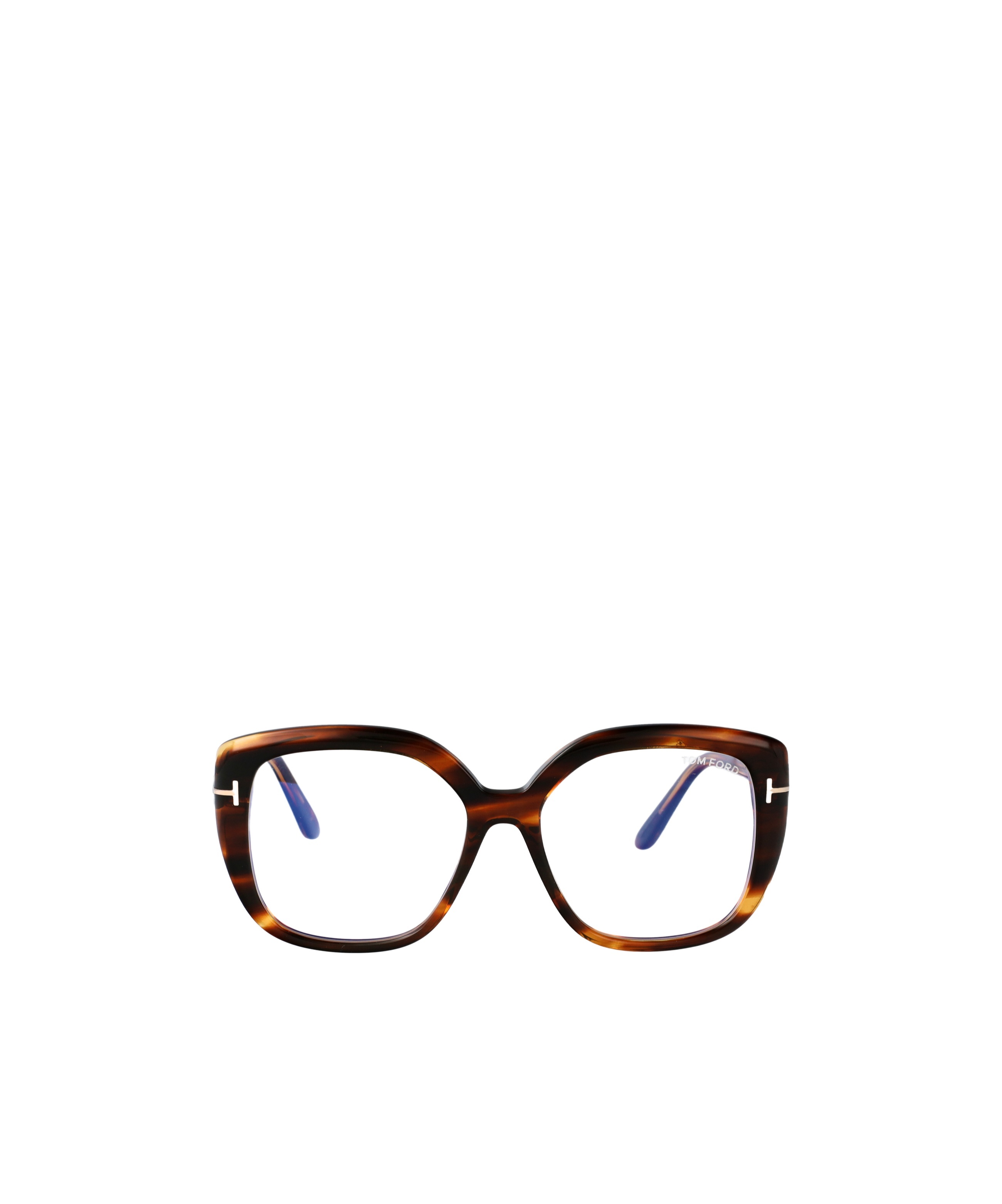 Tom Ford Blue Light Block Cat Eye Ladies Eyeglasses Ft5949-b 001 56 In Brown