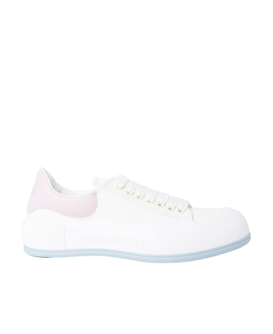 Alexander Mcqueen Deck Plimsoll Low-top Sneakers In White