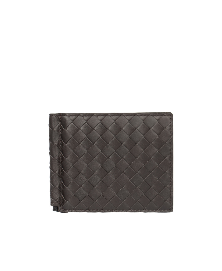 Bottega Veneta Logo Wallet In Black