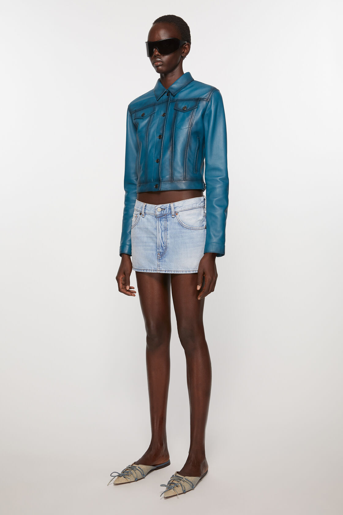 Acne Studios Denim Skirt In Blue