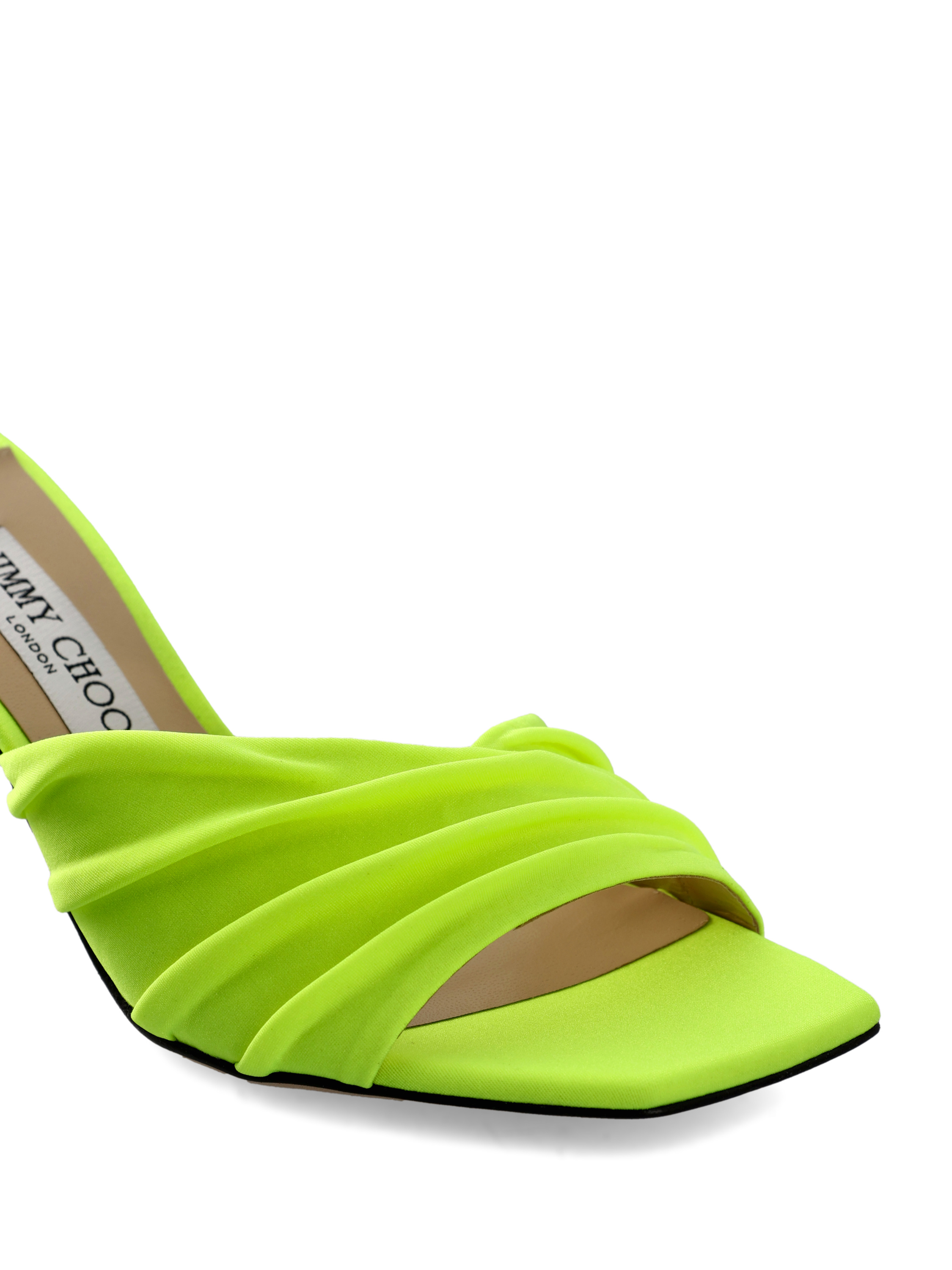 Jimmy Choo Basil 75 Jersey Mule In Green