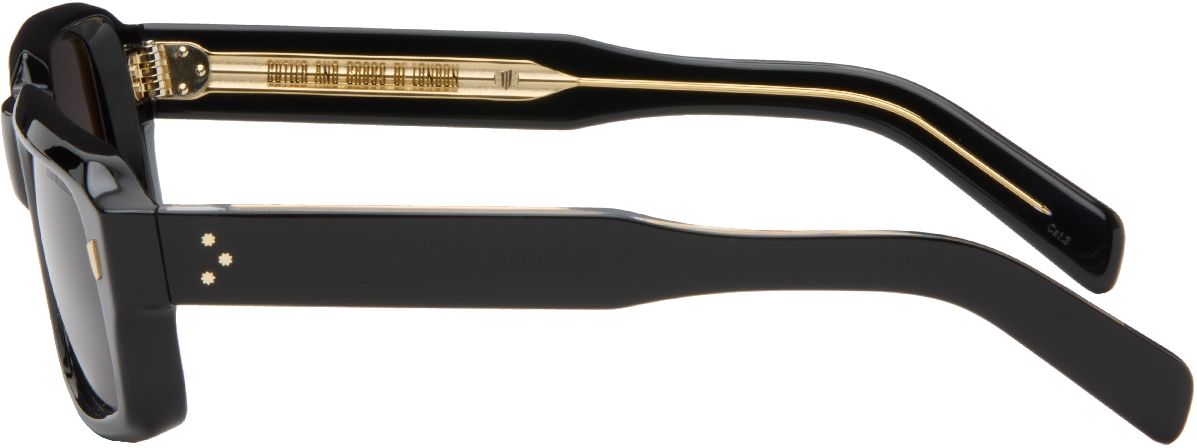 Cutler  Gross 9495 Rectangular Sunglasses In Black