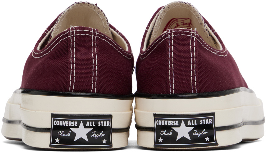 Converse Burgundy Chuck 70 Sneakers In White