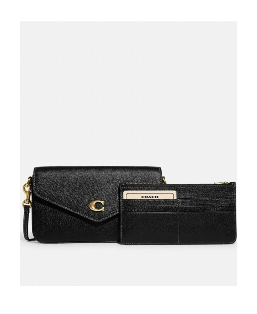 Coach Womens Wyn Black Cross Body Bag In Black