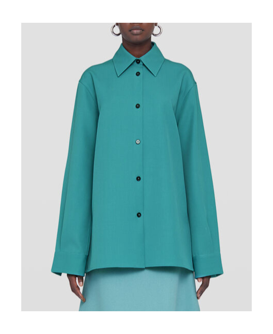Shop Jil Sander Shirt In Green
