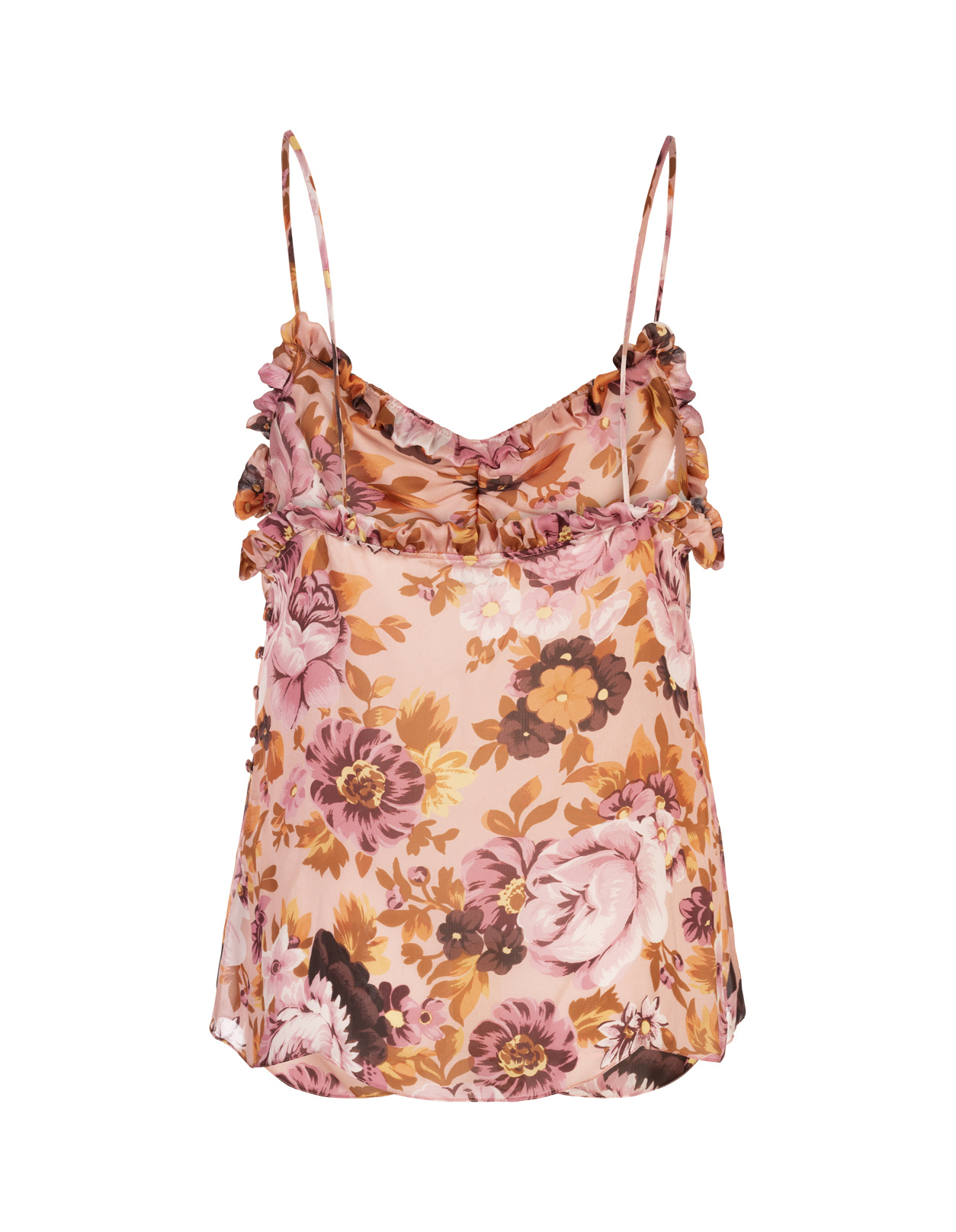 Chloé Spaghetti Strap Camisole In Gray