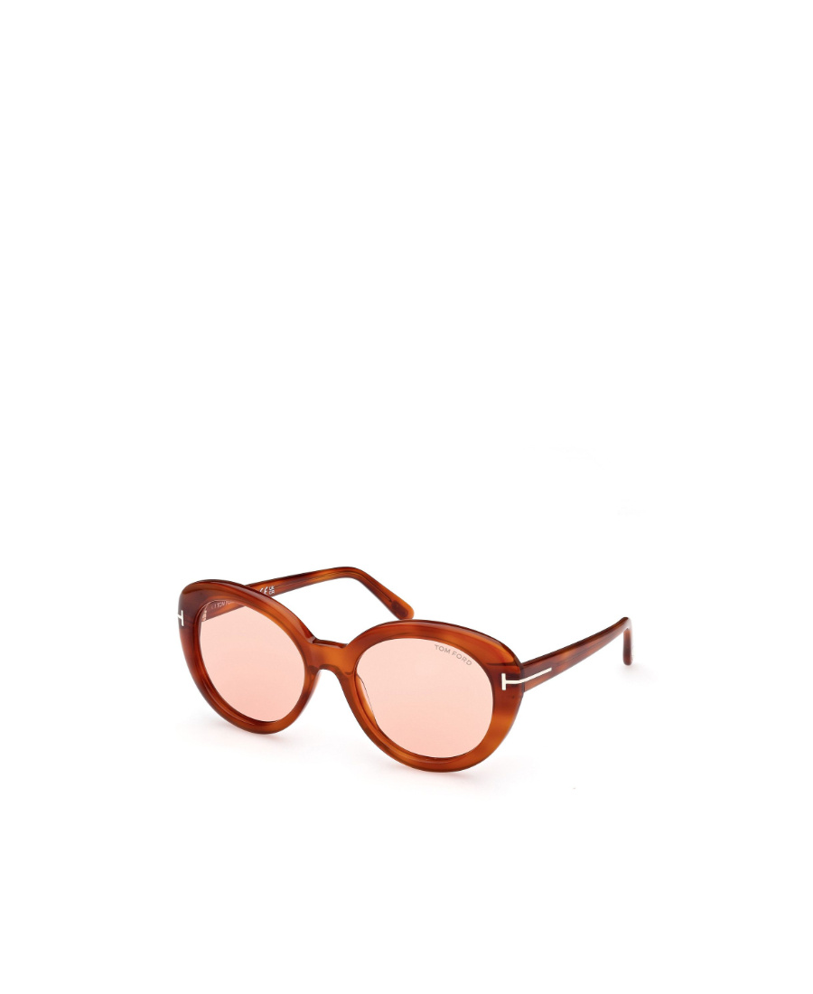 Tom Ford Eyewear Round Frame Sunglasses In Nude