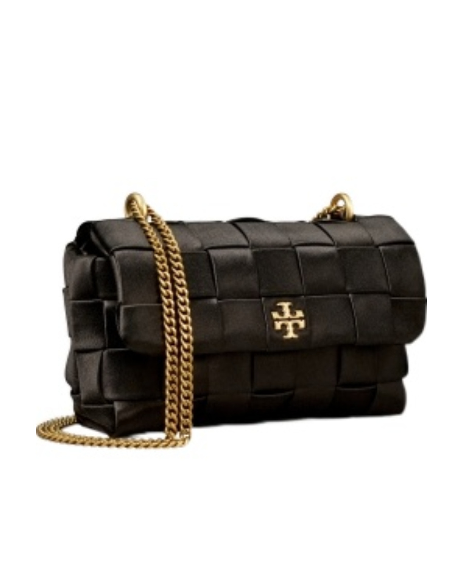 Tory Burch Kira Quilted Leather Crossbody Bag In Black