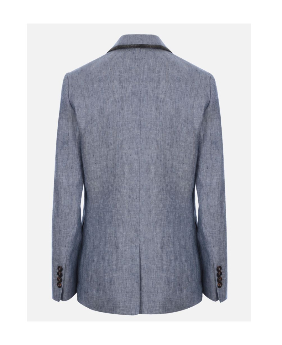 BRUNELLO CUCINELLI NOTCHED-LAPELS SINGLE-BREASTED BLAZER