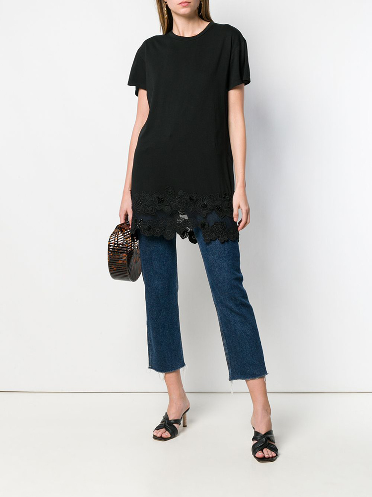 Twinset T-shirt Dress In Black