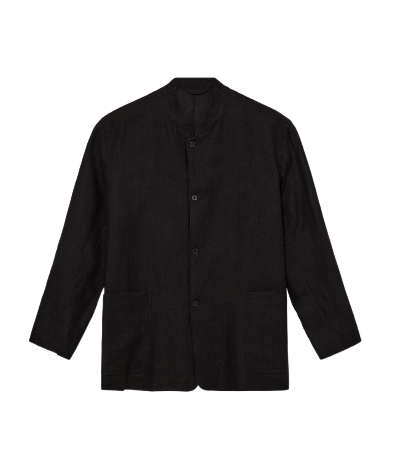 Comoli Stand Collar Jacket In Black