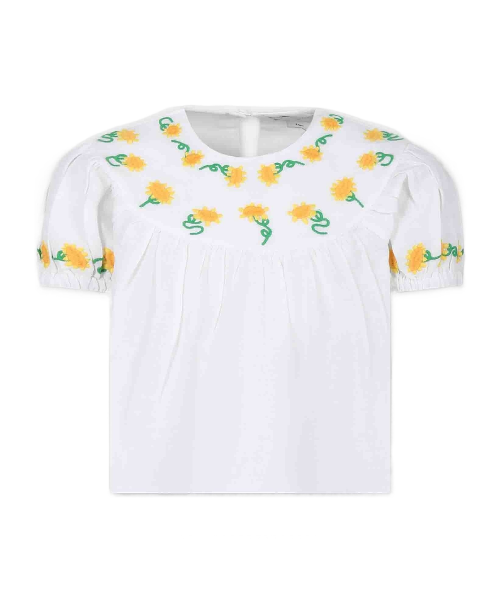 Stella Mccartney Round-neck Blouse In White