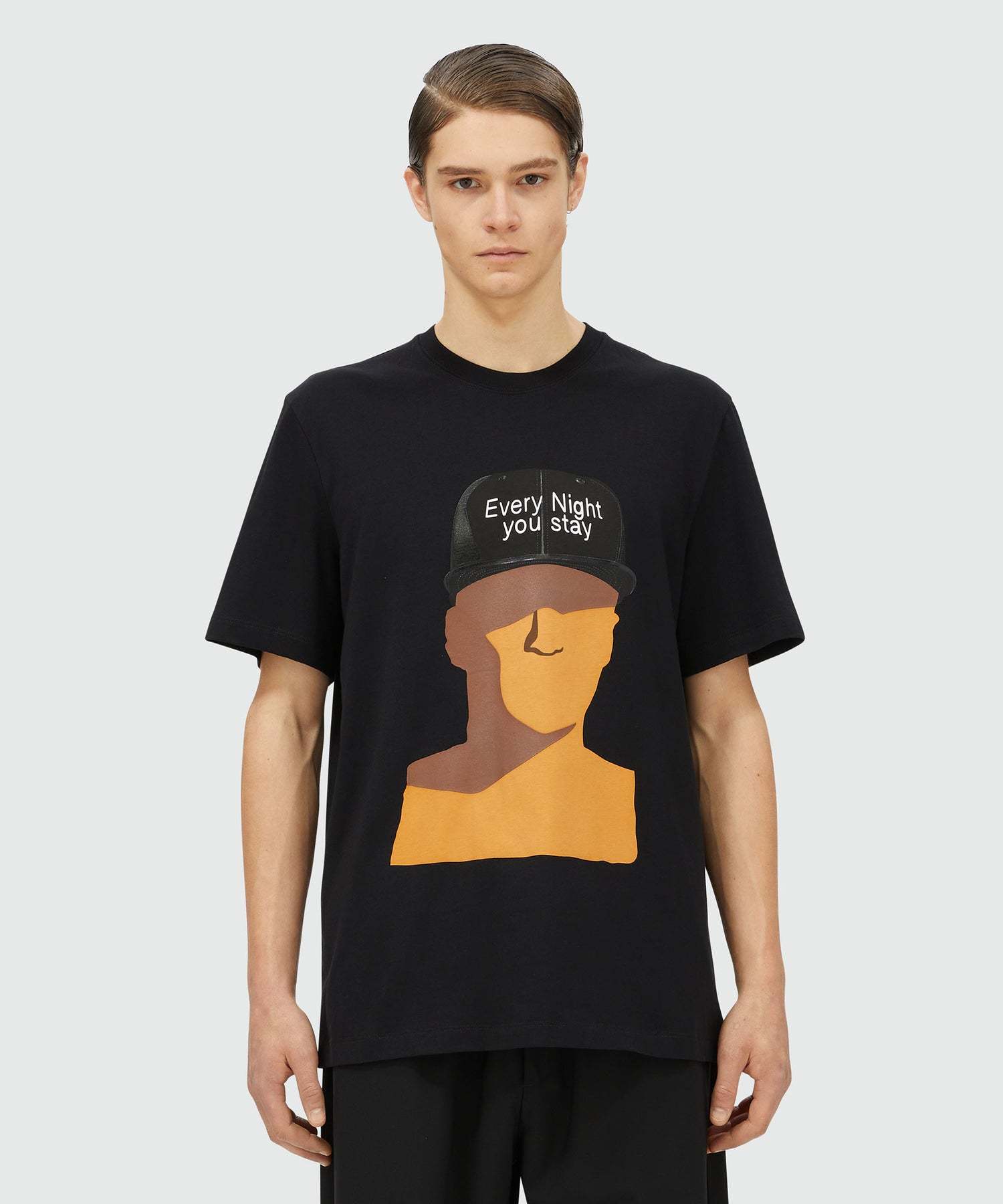 Msgm Graphic-print T-shirt In Black