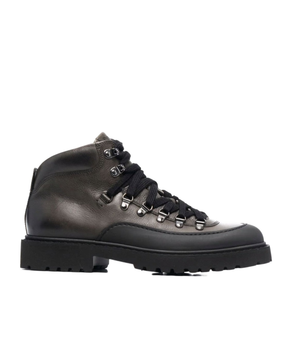 Doucal's Lace-up Leather Ankle Boots In Black