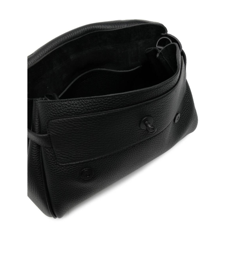 Mulberry Alexa Heavy Grain Leather Top Handle Bag In Black