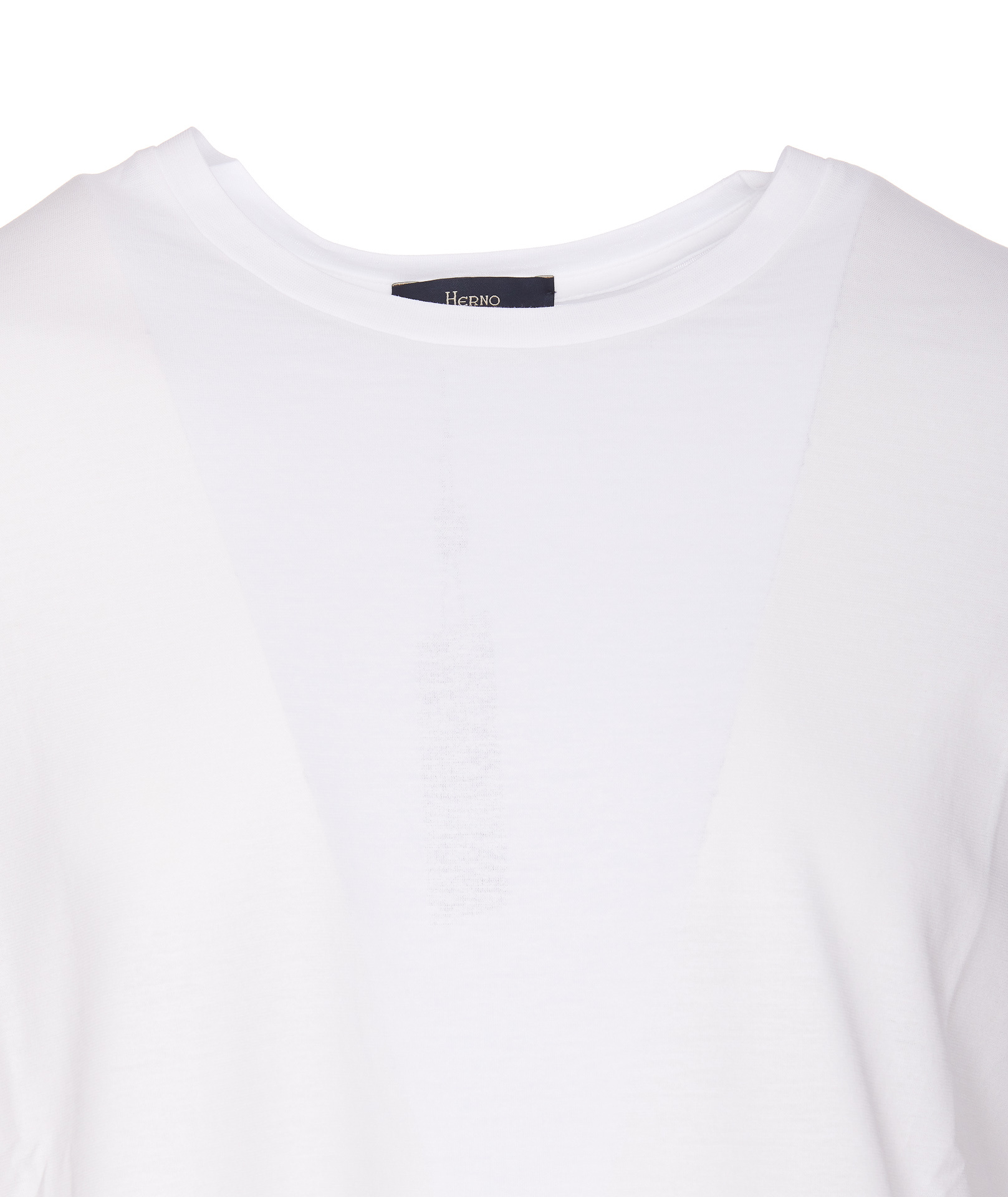 Herno T-shirt In Superfine Cotton Stretch And Light Scuba In White
